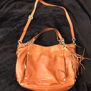 Michael Kors purse camel colored and gold